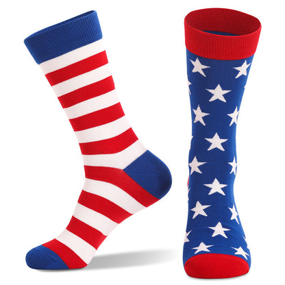 Plus Size American Flag Elements Quarter Socks(4 Pairs)