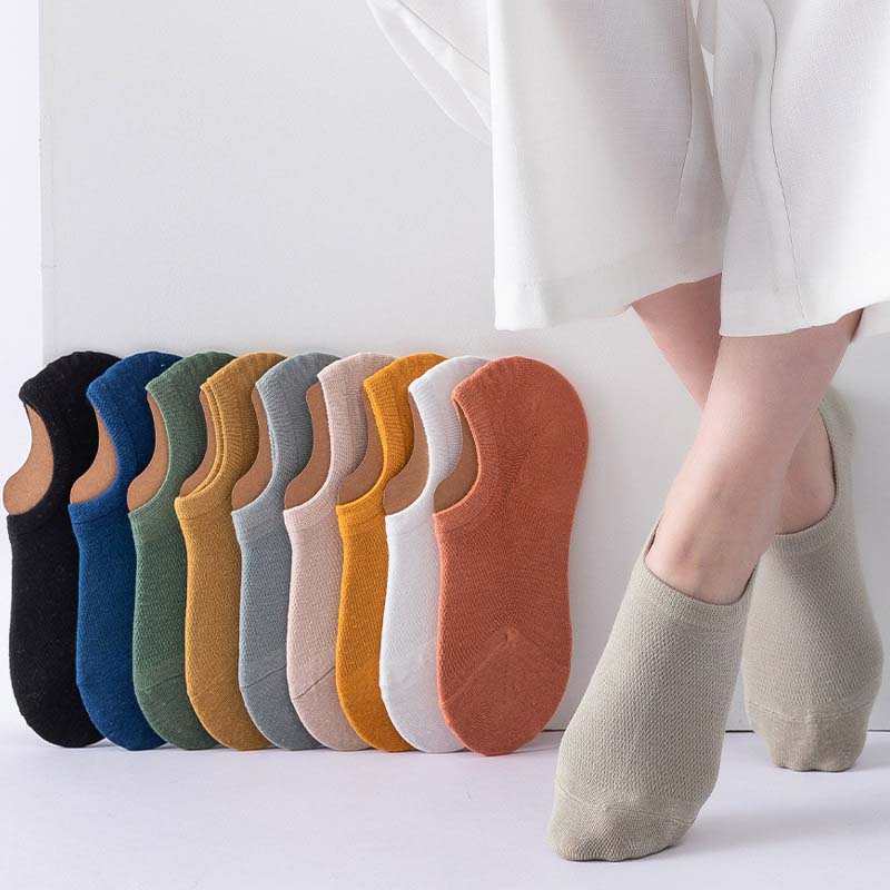 Plus Size Classic Versatile Ankle Socks(10 Pairs)