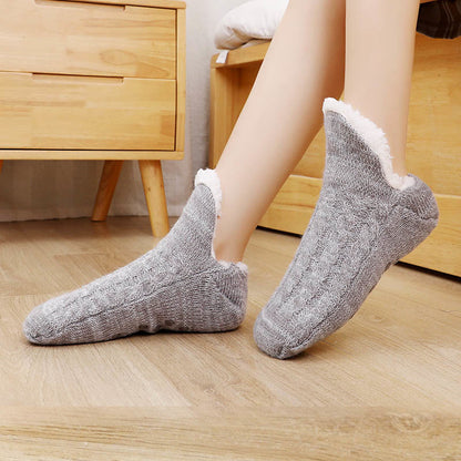 Plus Size Plush Ankle Slipper Socks