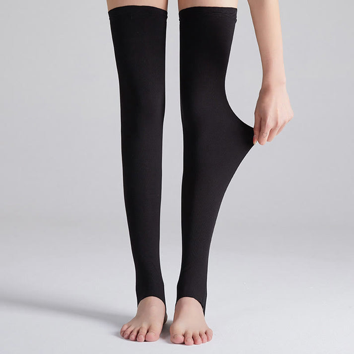 Modal Breathable Thigh High Compression Sleeve Socks – plusock