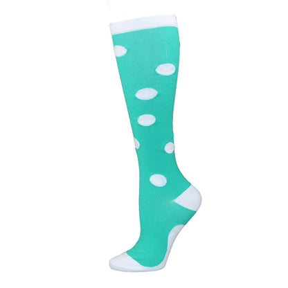 EKG Skull Pattern Plus Size Compression Socks(3 Pairs)