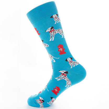 Plus Size Dalmatian Series Quarter Socks(5 Pairs)