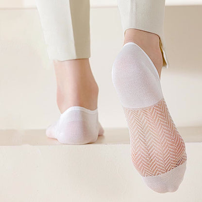 Plus Size Ultra Thin No Show Socks(7 Pairs)