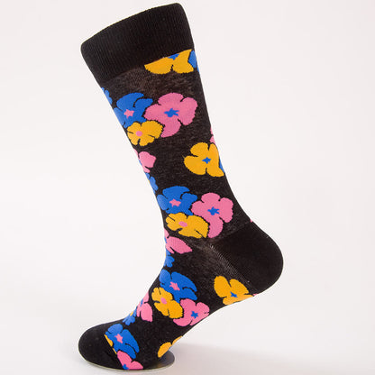 Plus Size Sakura Leaves Quarter Socks(5 Pairs)
