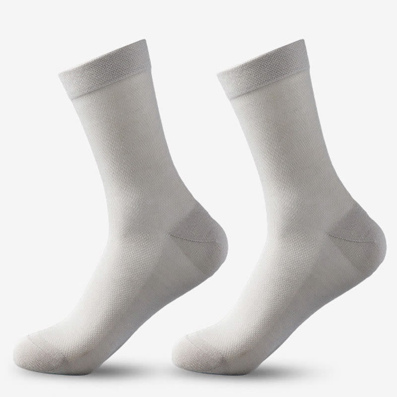 Plus Size Mesh Classic Quarter Socks(5 Pairs)