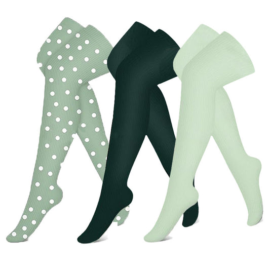 Green Series Thigh High Compression Socks(3 Pairs)