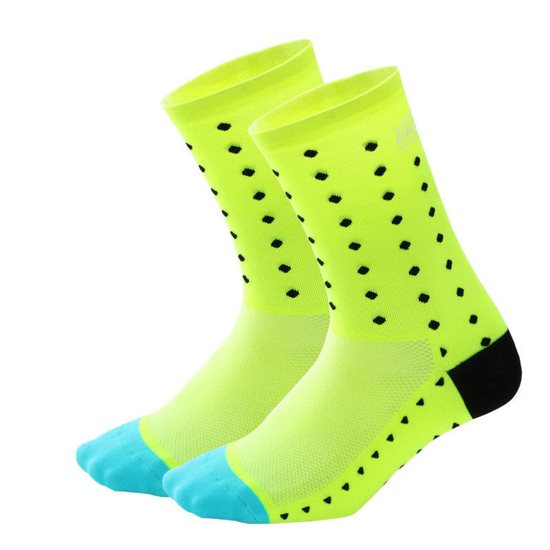 Plus Size Dot Quarter Compression Socks(5 Pairs)