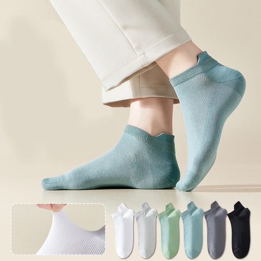 Plus Size Soft Cotton Ankle Socks(6 Pairs)