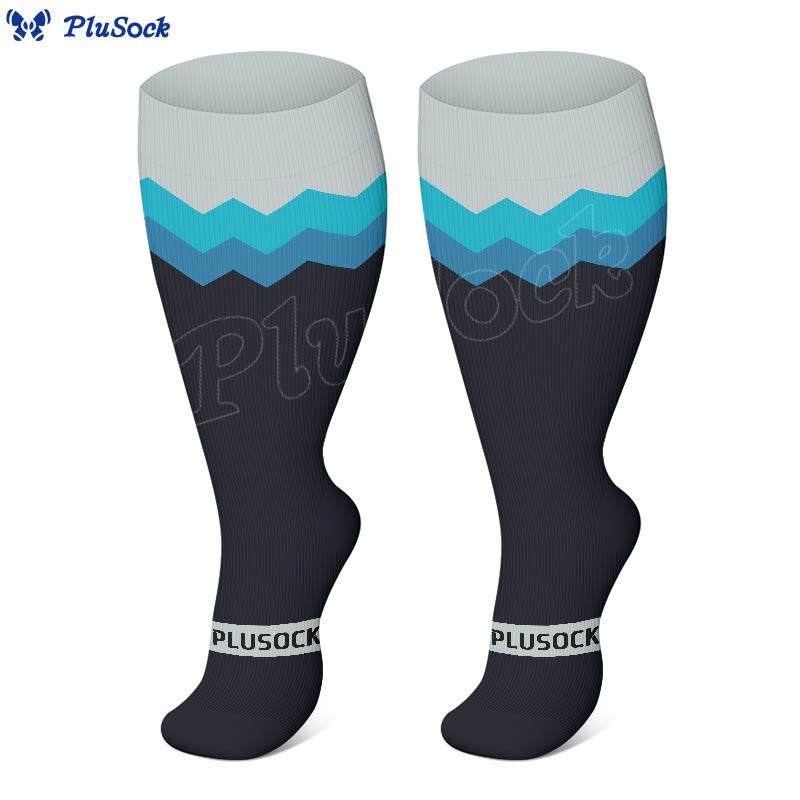 Plus Size Wave Compression Socks(3 Pairs)