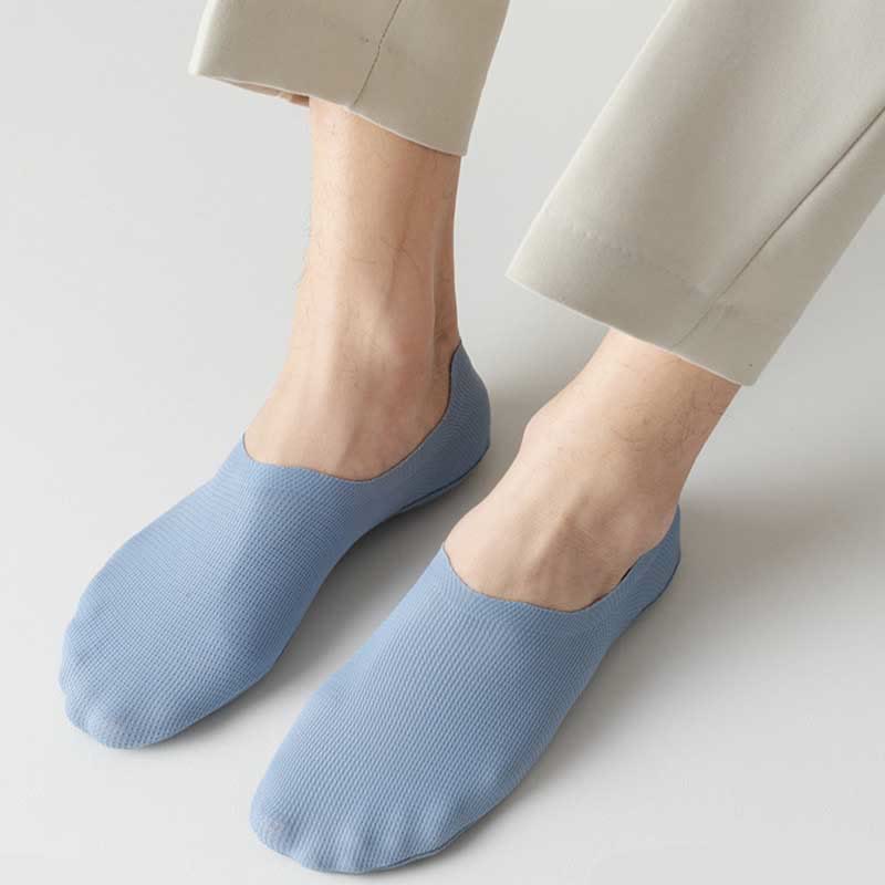 Plus Size Waffle No Show Socks(4 Pairs)