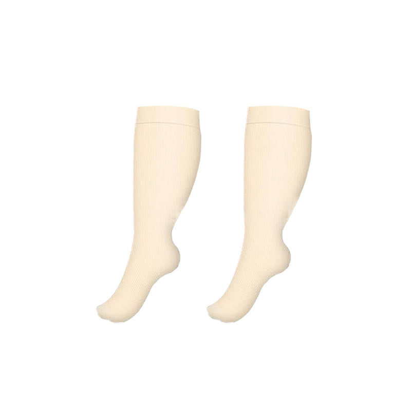 Plus Size Leg Pressure Relief Compression Socks(3 Pairs)