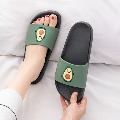 Plus Size Avocado Slides(2 Pairs)