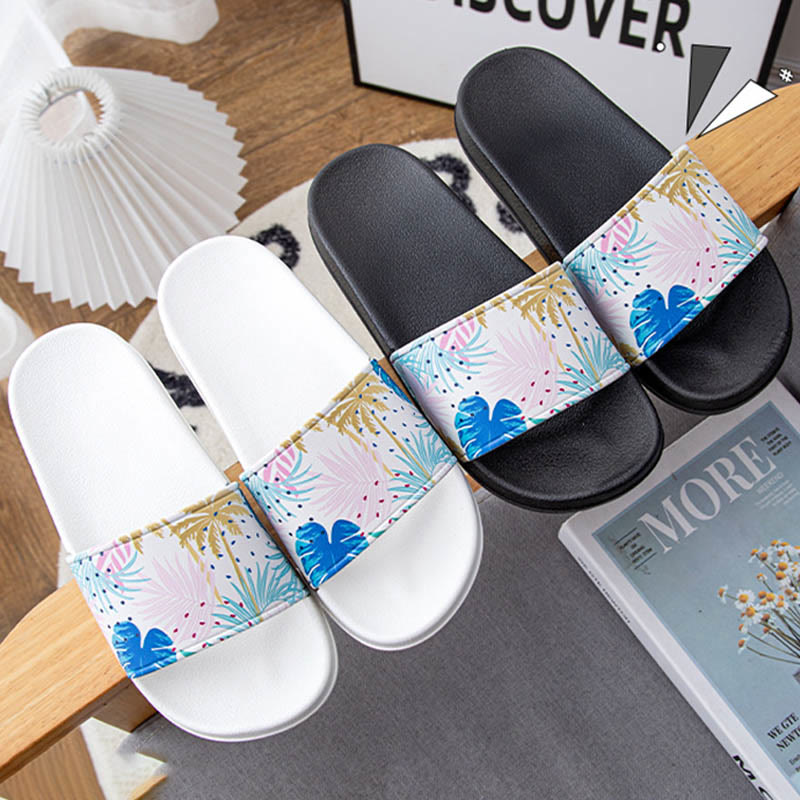 Plus Size Leaves Slides(2 Pairs)