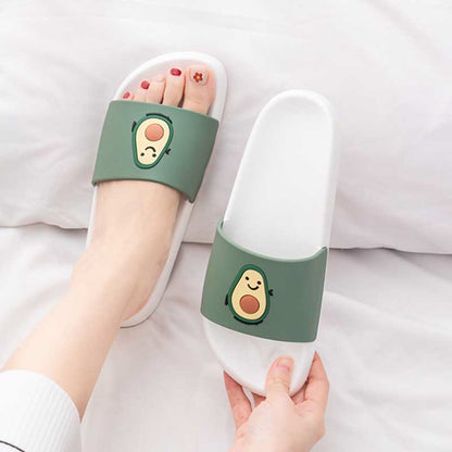 Plus Size Avocado Slides(2 Pairs)