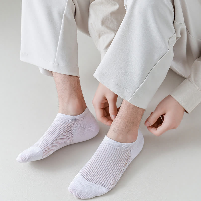 Plus Size Cotton Breathable No Show Socks(6 Pairs)