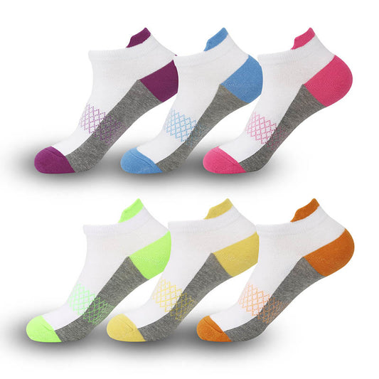 Plus Size Sweat Wicking Ankle Compression Socks(6 Pairs)