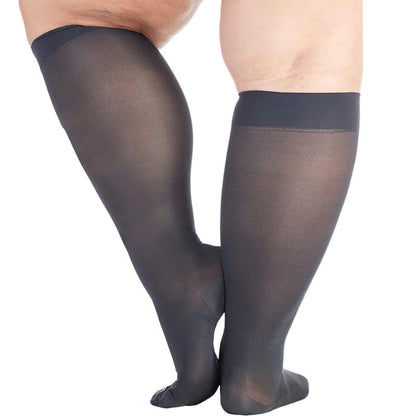 Plus Size Sheer Compression Socks