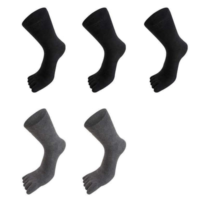 Plus Size Five Toes Antibacterial Alignment Socks(5 Pairs)