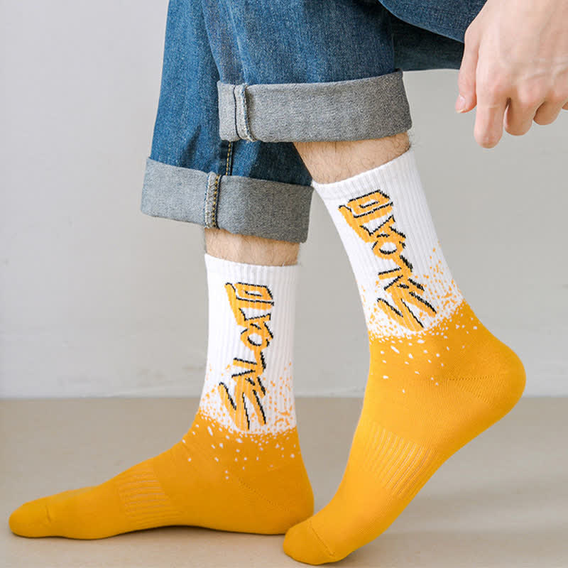 Plus Size Trendy Crew Socks(5 Pairs)