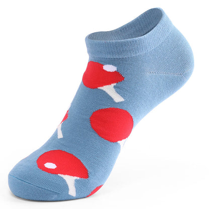 Plus Size Color Contrast Ankle Socks(5 Pairs)