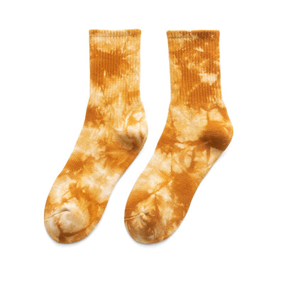 Plus Size Tie-dye Colorful Quarter Socks(4 Pairs)