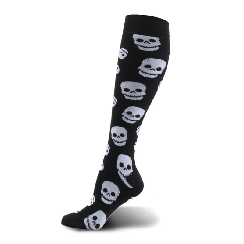 Plus Size Halloween Skeleton Compression Socks(3 Pairs) – plusock