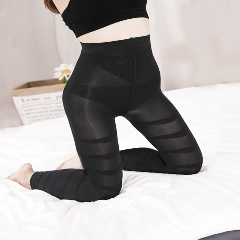 Plus Size Spiral Compression Tights(3 Pairs)
