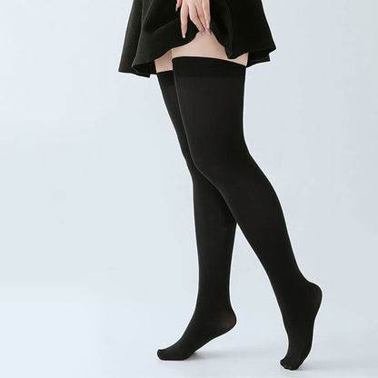 Plus Size Cotton Thick Thigh High Socks(3 Pairs)