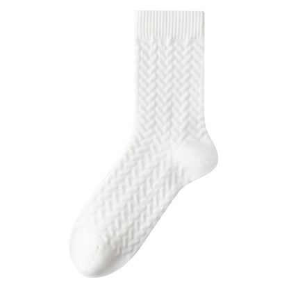 Plus Size Pure Cotton Quarter Socks (3 Pairs)