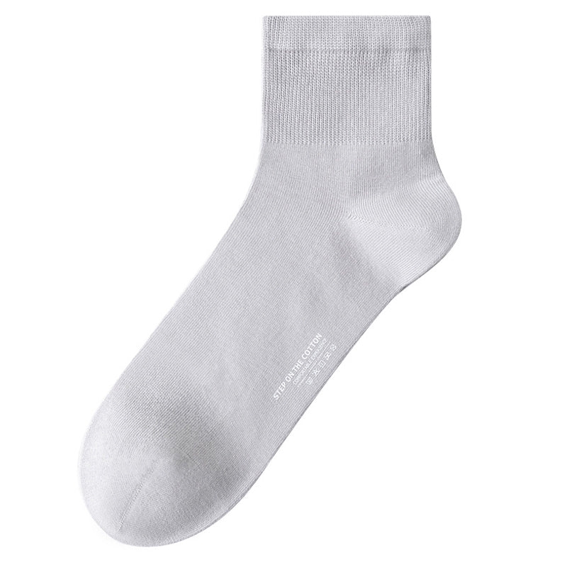 Plus Size Soft Cotton Quarter Socks (3 Pairs)