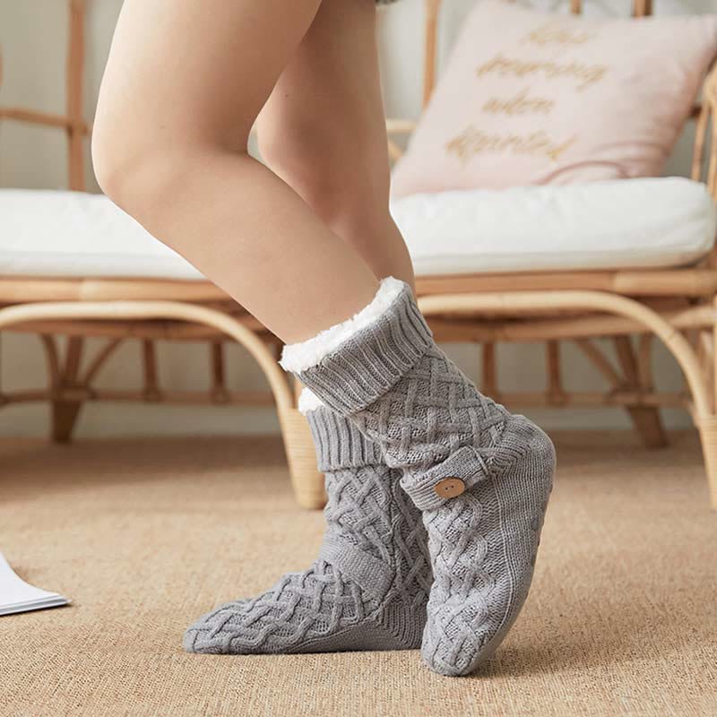 Christmas Wool Cozy Home Slipper Socks