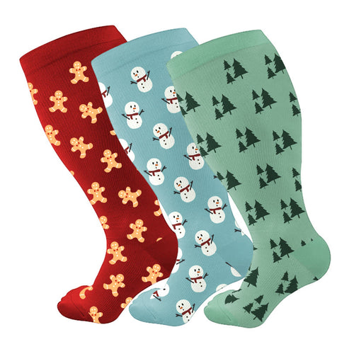 Plus Size Cute Compression Socks(3 Pairs) – plusock