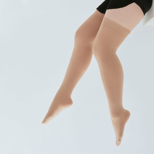 Plus Size Cotton Thick Thigh High Socks(3 Pairs)