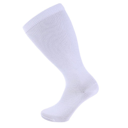 2XL-7XL White Plus Size Compression Socks(15-20mmHg)