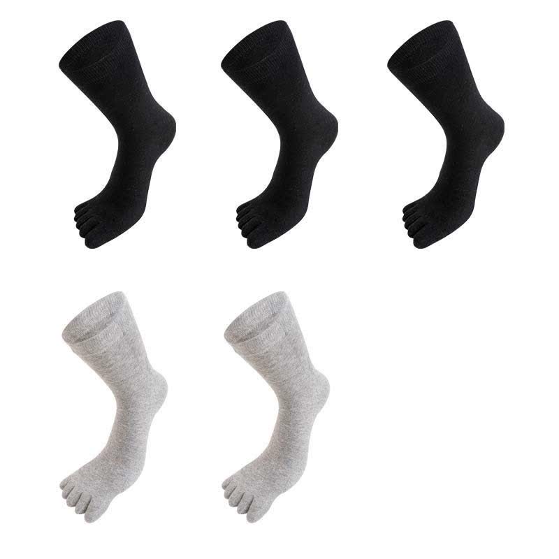 Plus Size Five Toes Antibacterial Alignment Socks(5 Pairs)