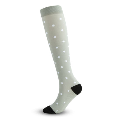 Gray Ribbon Heart Compression Socks(5 Pairs)