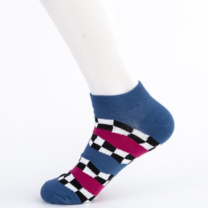 Plus Size Blue Lightning Ankle Socks(5 Pairs)
