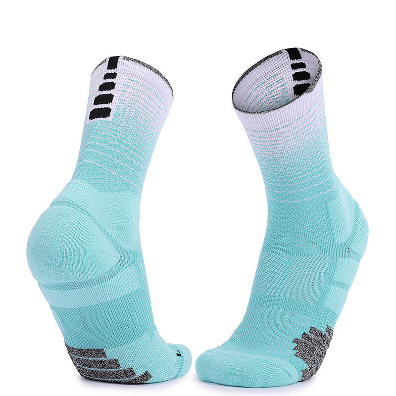 Plus Size Thickened Gradient Color Crew Socks(2 Pairs)