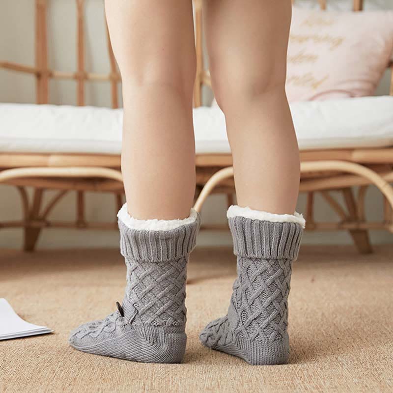 Christmas Wool Cozy Home Slipper Socks