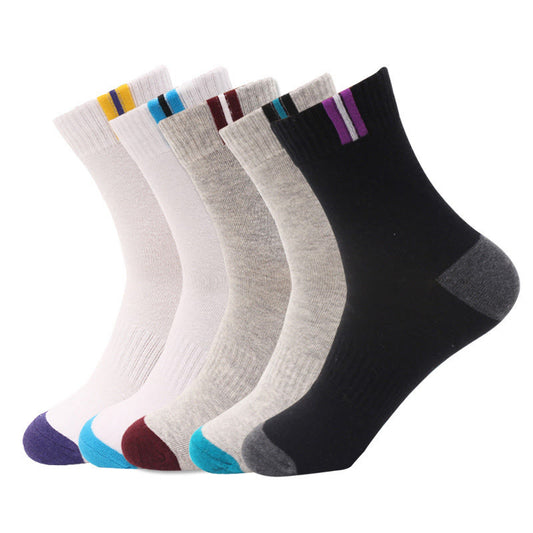 Plus Size Breathable Ventilation Cotton Socks(3 Pairs)