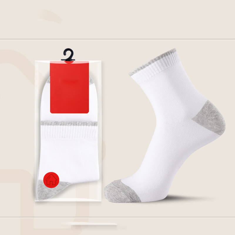 Plus Size Cotton Soft Quarter Socks(5 Pairs)