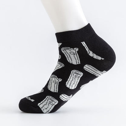Plus Size Tree Ankle Socks(5 Pairs)