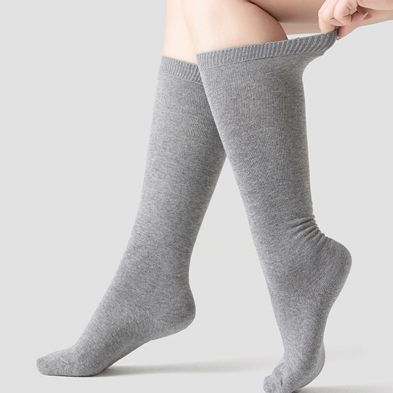 Plus Size Skin Friendly Knee High Socks(2 Pairs)