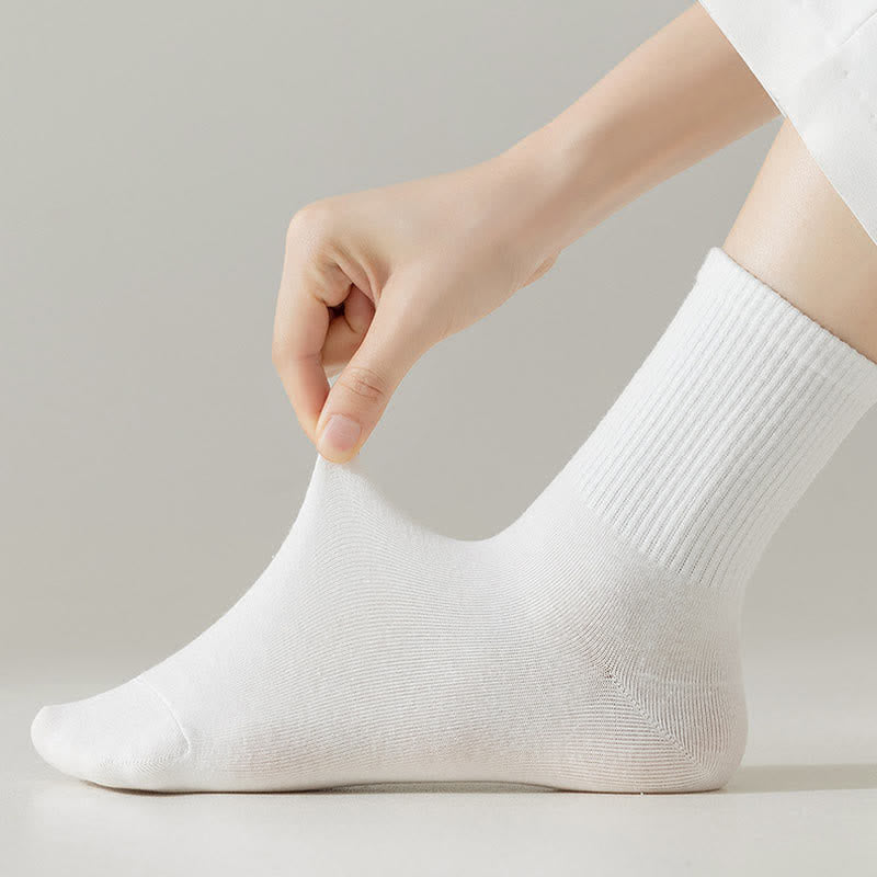 Plus Size Comfy Cotton Quarter Socks(6 Pairs)