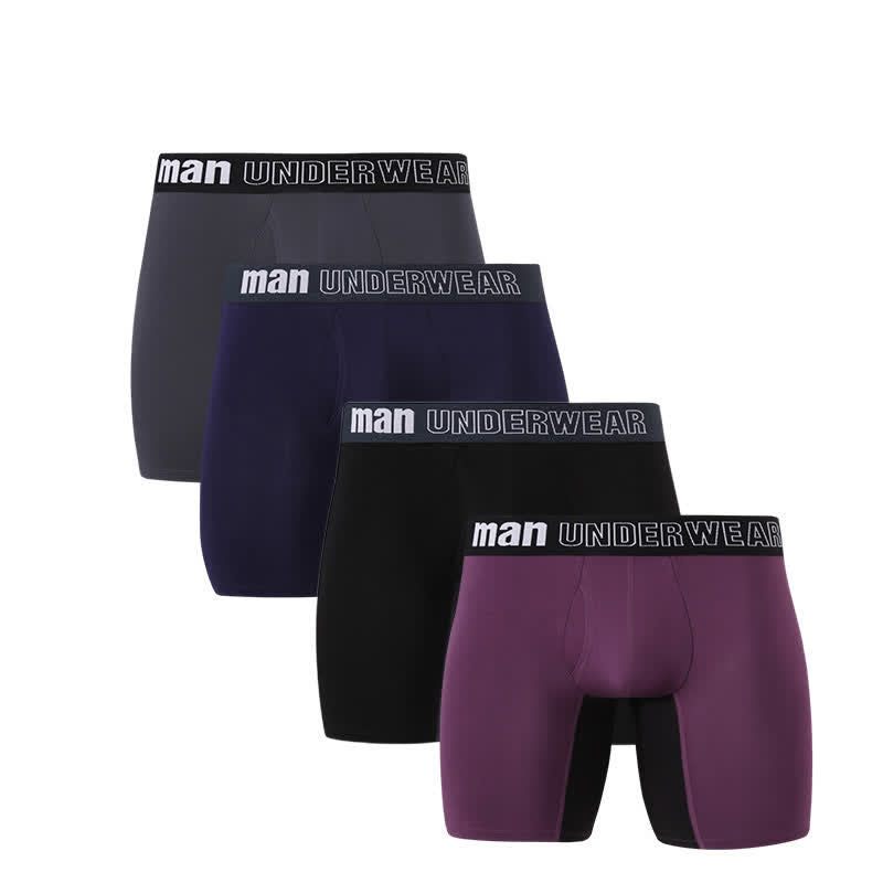 Plus Size Breathable Fly Boxer Briefs(3 Packs)