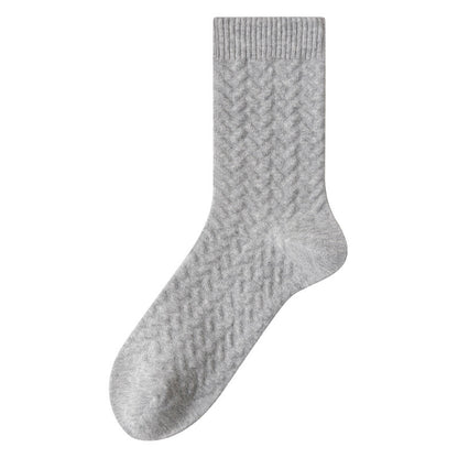 Plus Size Pure Cotton Quarter Socks (3 Pairs)