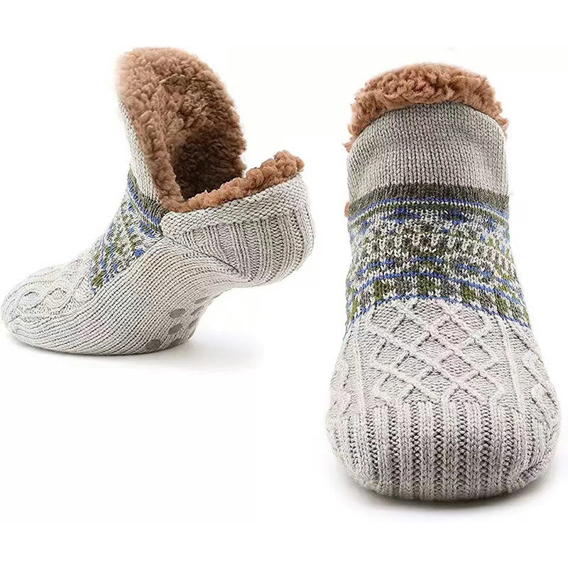 Plus Size Thickened Knitted Home Slipper Socks