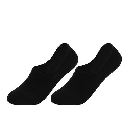 Plus Size Anti-slip Cotton No Show Socks(4 Pairs)