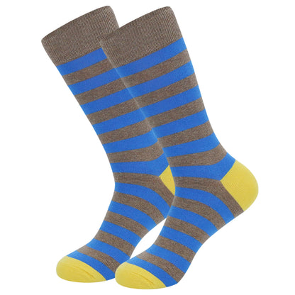 Pattern Funny Casual Dress Socks(5 Pairs)