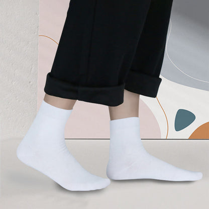Plus Size Cotton Thick Quarter Socks(3 Pairs)
